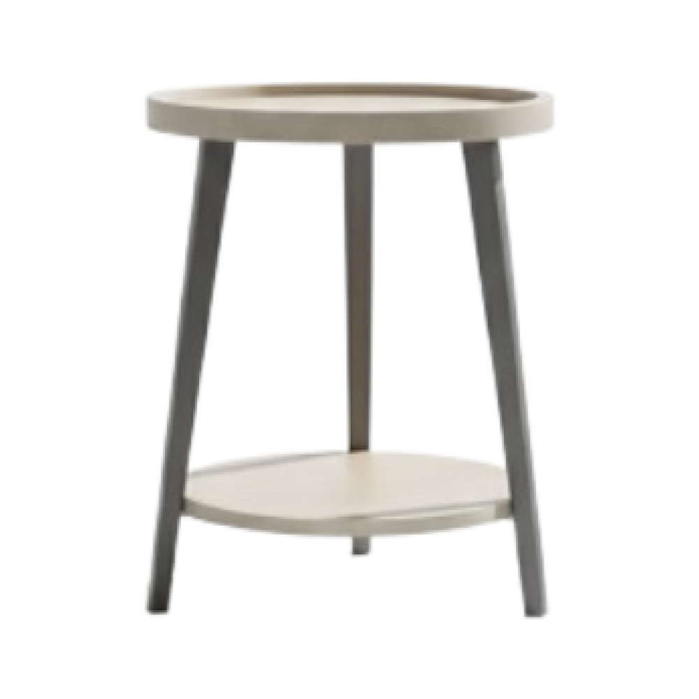 The Nordic Dual-Shelf End Table