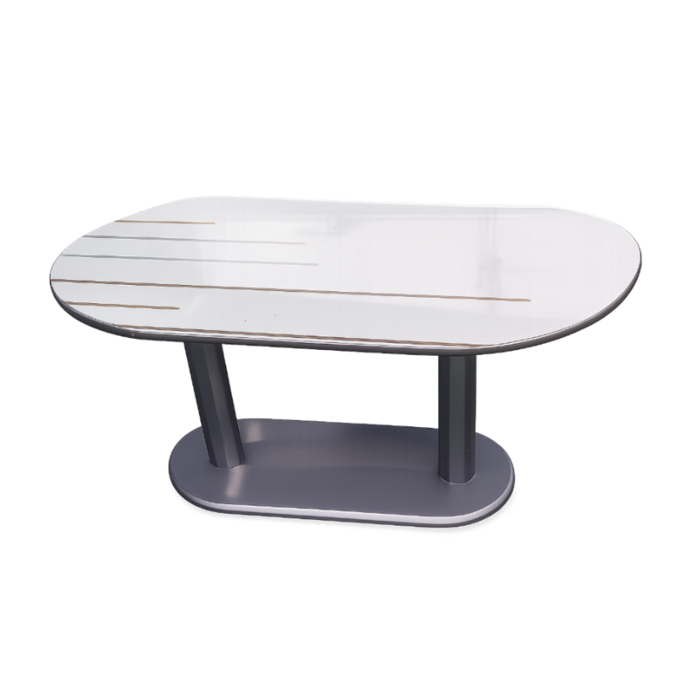 Linear Oval Coffee Table