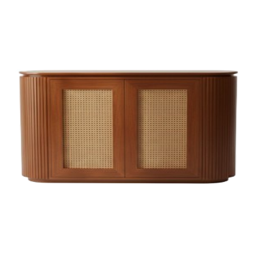 The Rounded Cane Sideboard Cabinet