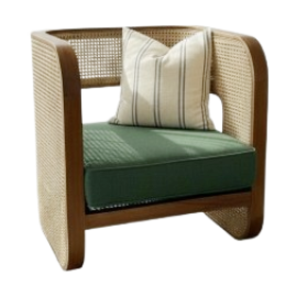 Malabar Grove Cane Lounge Chair