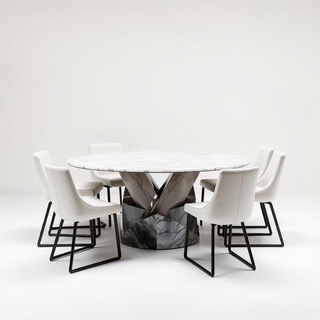 Marina Marble Dining Set